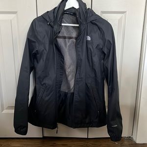 The North Face black rain jacket. Dry vent technology. Size Medium Women’s.